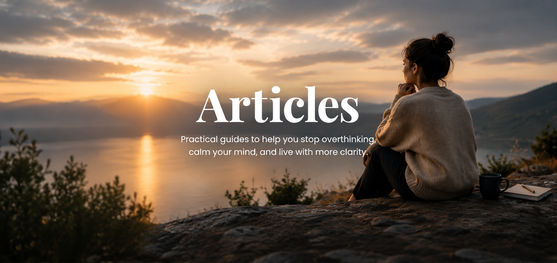 Overthinking articles and practical guides for a calmer mind